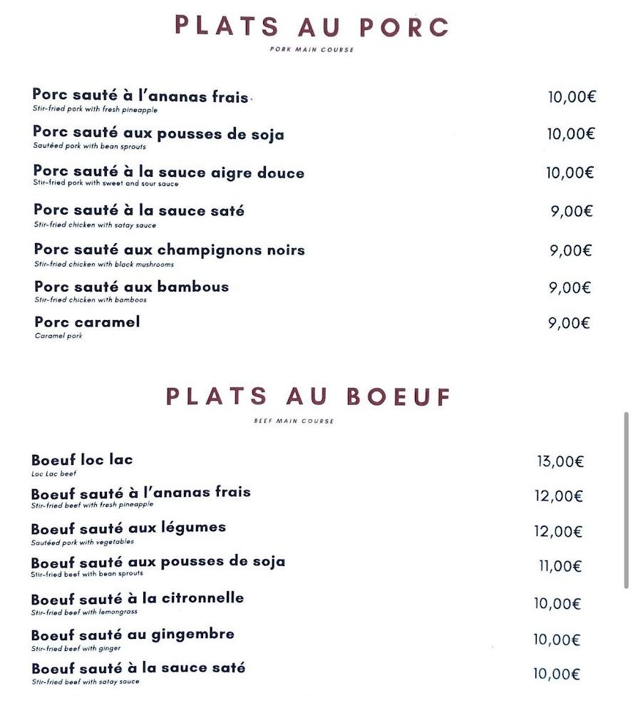 Chez Ngo - Menu Image 3